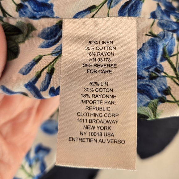 Elie Tahari Womens Linen Blend Crop Blazer Sz 8 Crest Buttons Open Front Lined - Picture 10 of 15